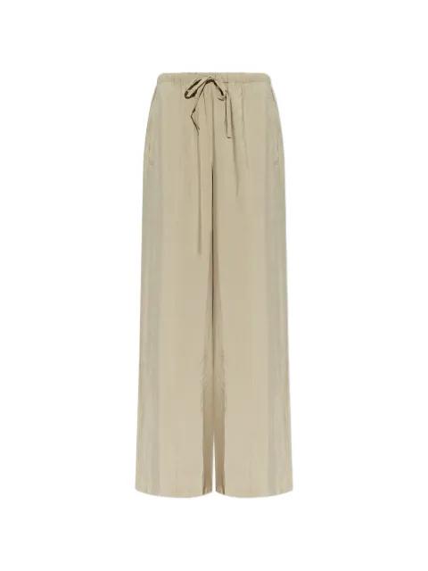 drawstring wide-leg trousers by MAISON KITSUNE