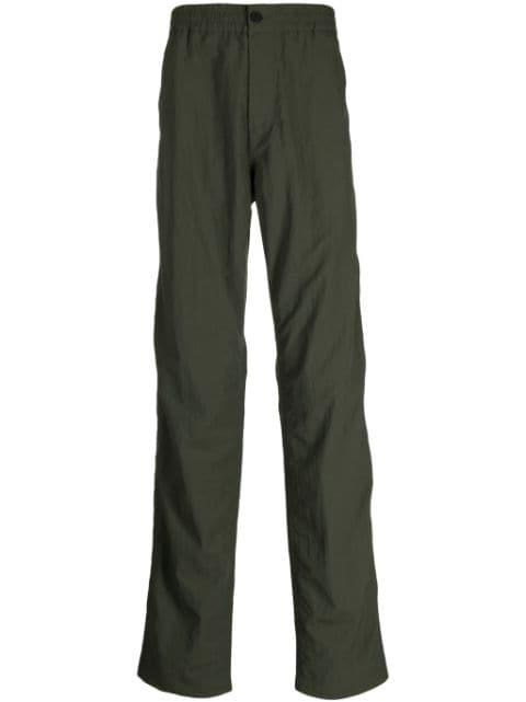 elasticated-waistband straight-leg trousers by MAISON KITSUNE