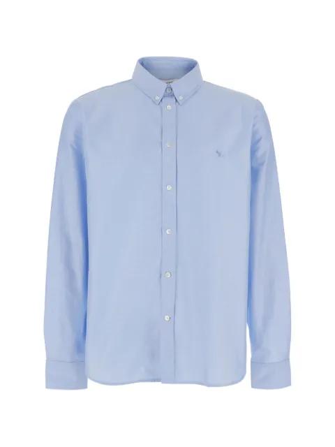 embroidered buttoned shirt by MAISON KITSUNE