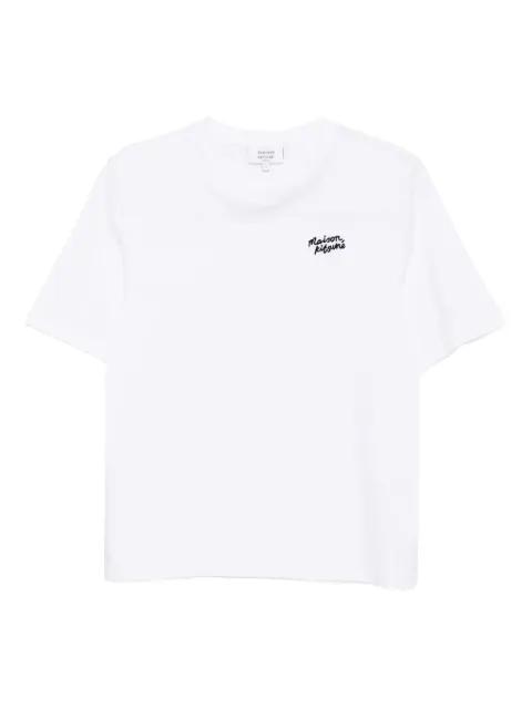 embroidered-logo cotton t-shirt by MAISON KITSUNE