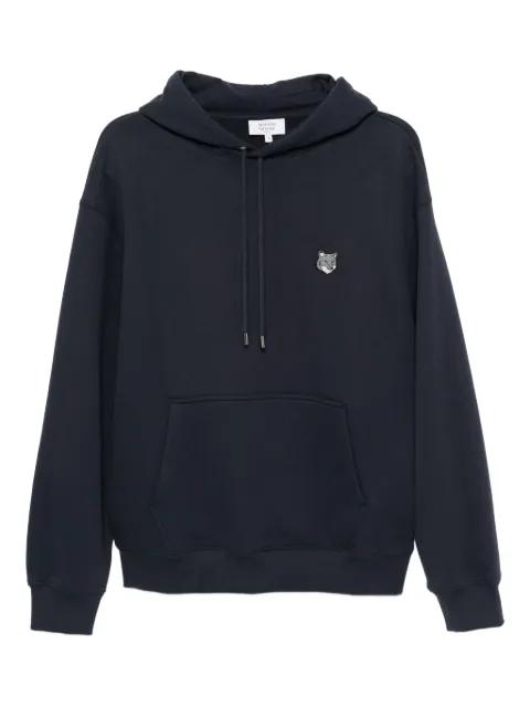 embroidered-logo patch hoodie by MAISON KITSUNE