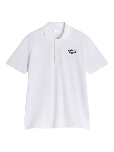 embroidered logo polo shirt by MAISON KITSUNE