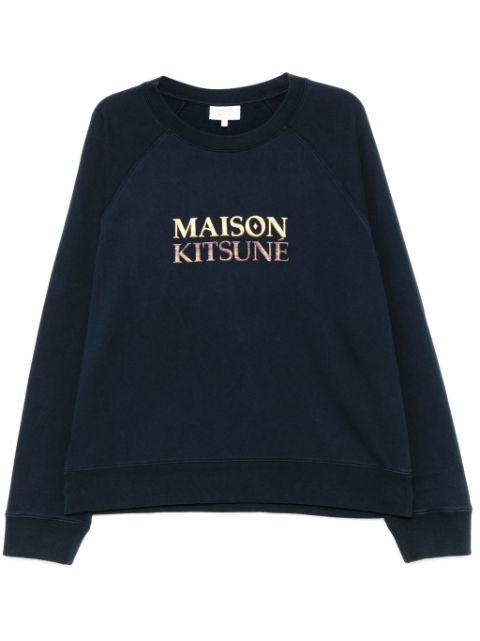 embroidered logo sweater by MAISON KITSUNE