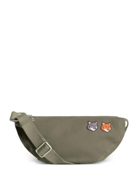 embroidered messenger bag by MAISON KITSUNE