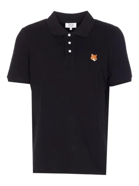 embroidered short-sleeve polo shirt by MAISON KITSUNE