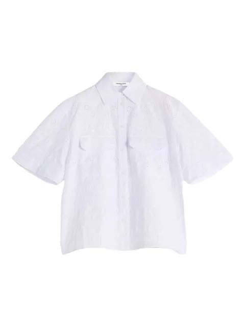 embroidered short-sleeve shirt by MAISON KITSUNE