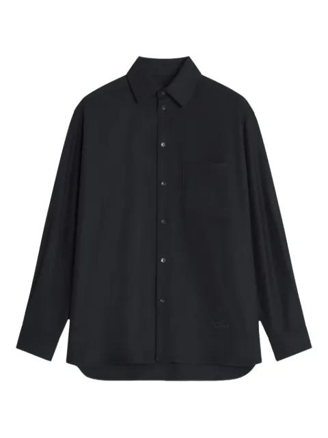 embroidered wool shirt by MAISON KITSUNE