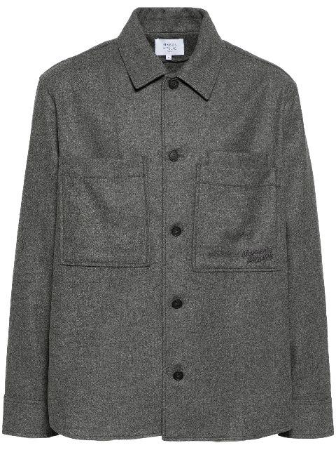 flannel shirt jacket by MAISON KITSUNE