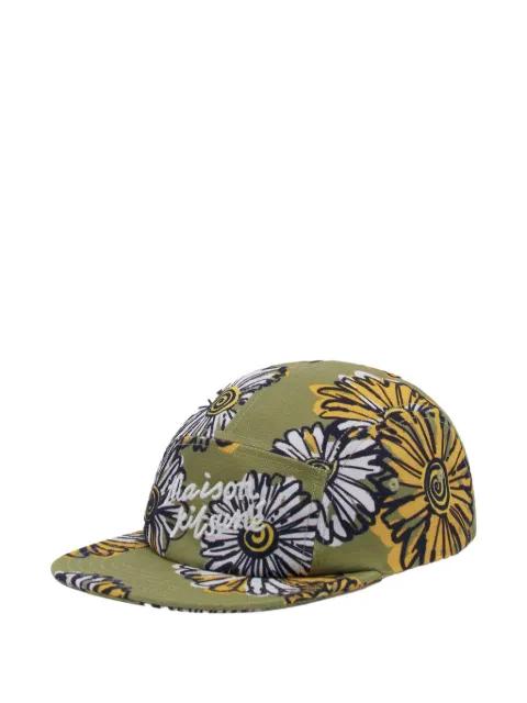 floral-pattern baseball cap by MAISON KITSUNE