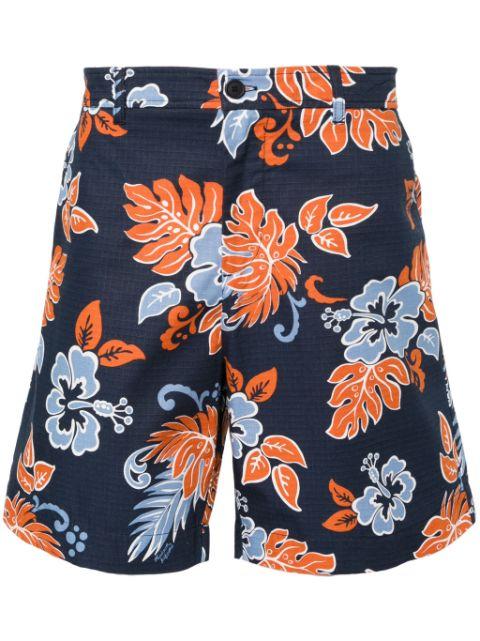 floral-print ripstop shorts by MAISON KITSUNE