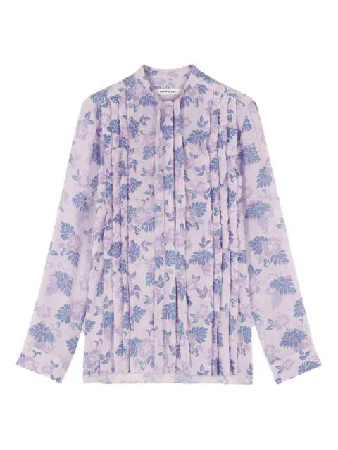 floral pussy-bow top by MAISON KITSUNE