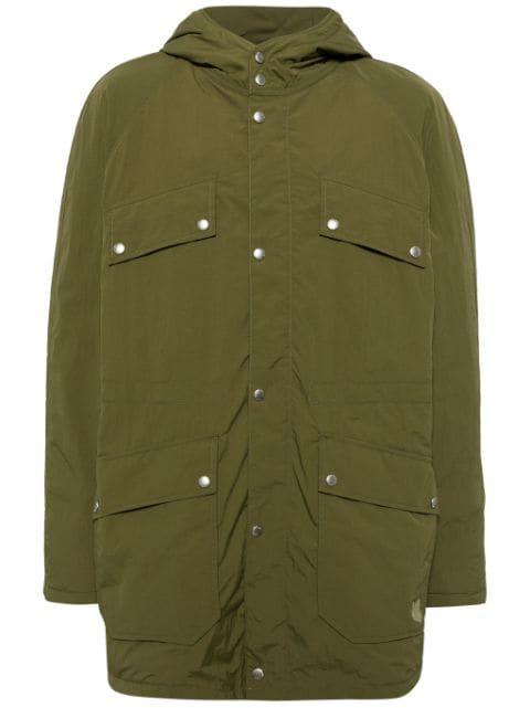 fox-appliqué hoodied parka by MAISON KITSUNE