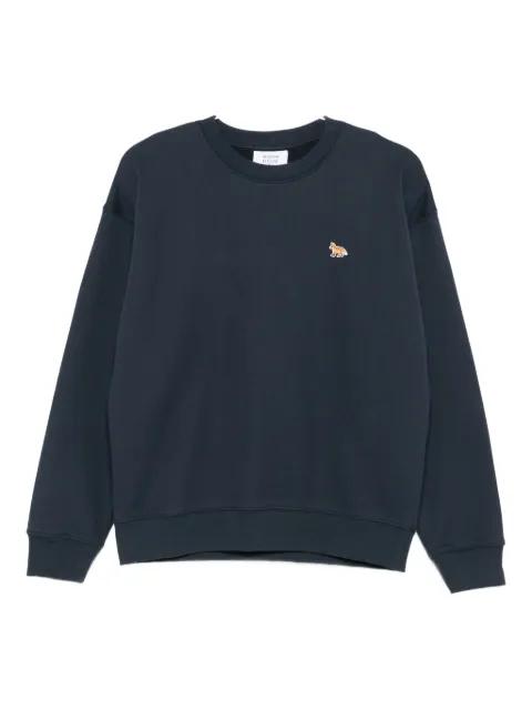fox-embroidered cotton sweatshirt by MAISON KITSUNE