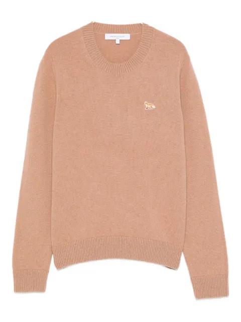 fox-embroidered crew-neck sweater by MAISON KITSUNE