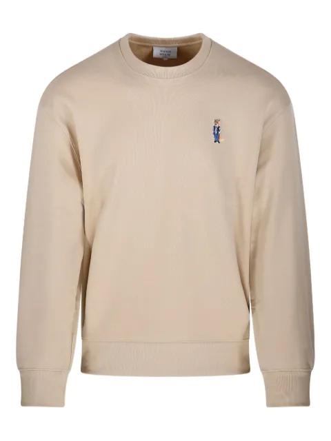 fox-embroidered sweatshirt by MAISON KITSUNE