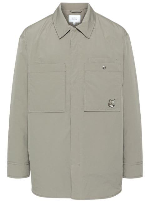fox head padded shirt by MAISON KITSUNE