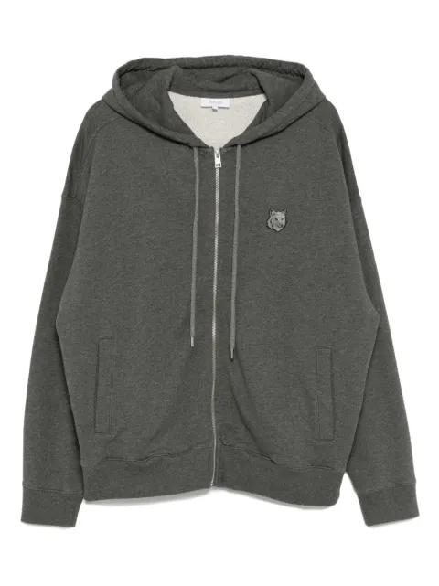 fox-head patch hoodie by MAISON KITSUNE