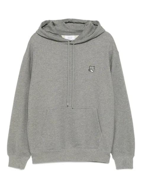 fox-head patch hoodie by MAISON KITSUNE