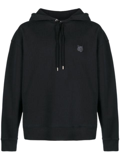 fox-motif cotton hoodie by MAISON KITSUNE