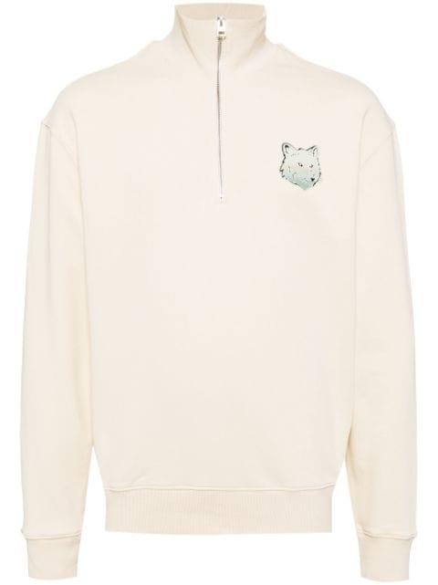 fox-motif cotton sweatshirt by MAISON KITSUNE