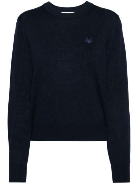 fox-motif knitted jumper by MAISON KITSUNE