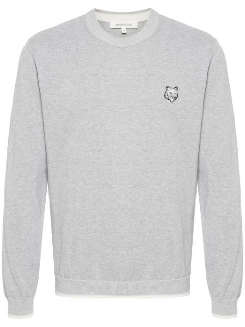 fox-motif knitted jumper by MAISON KITSUNE