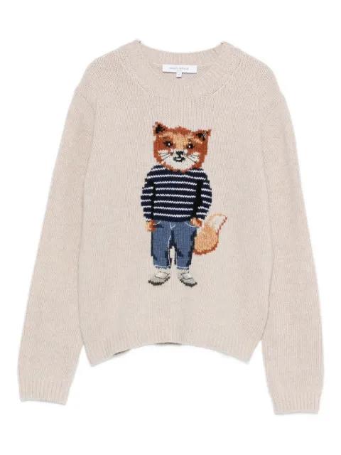 fox-motif sweater by MAISON KITSUNE