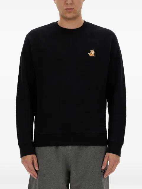 fox-patch sweater by MAISON KITSUNE