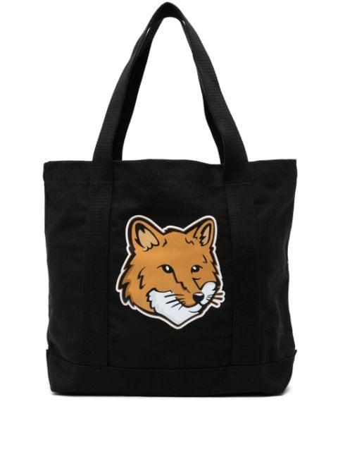 fox-print tote bag by MAISON KITSUNE