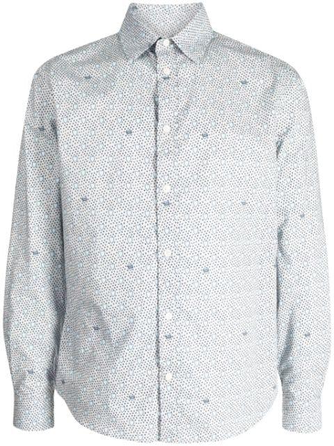 graphic-print cotton shirt by MAISON KITSUNE