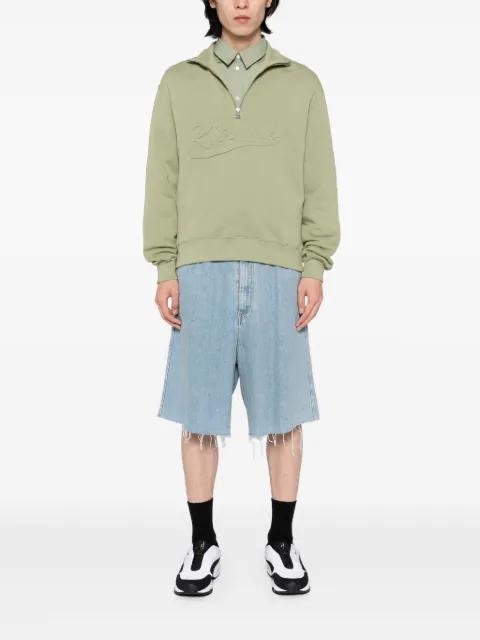 half-zip sweatshirt by MAISON KITSUNE