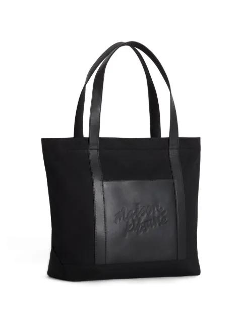 large canvas tote bag by MAISON KITSUNE