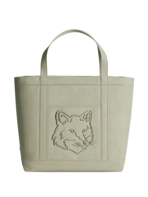 large fox head tote bag by MAISON KITSUNE
