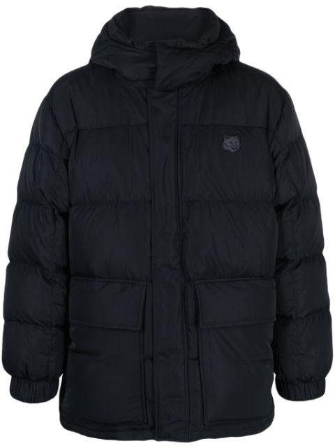 logo-appliqué hoodied puffer jacket by MAISON KITSUNE