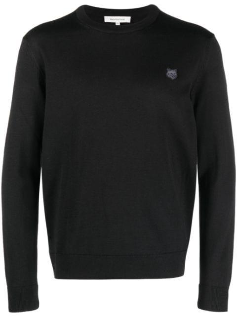 logo-appliqué jumper by MAISON KITSUNE