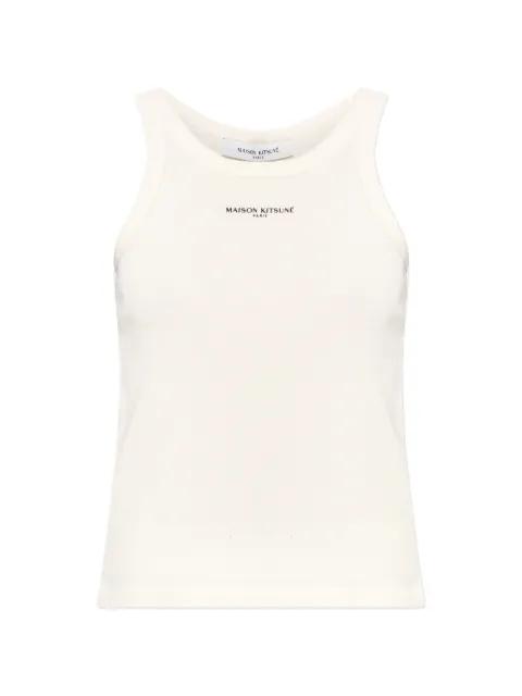 logo-detail tank top by MAISON KITSUNE