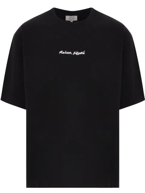 logo-embroidered T-shirt by MAISON KITSUNE