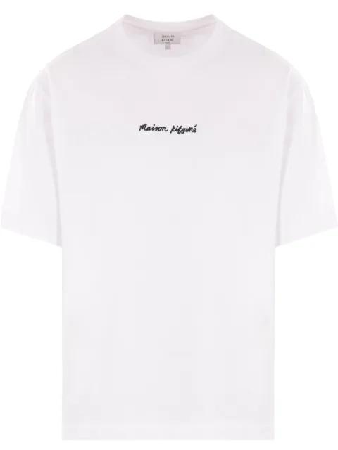 logo-embroidered T-shirt by MAISON KITSUNE