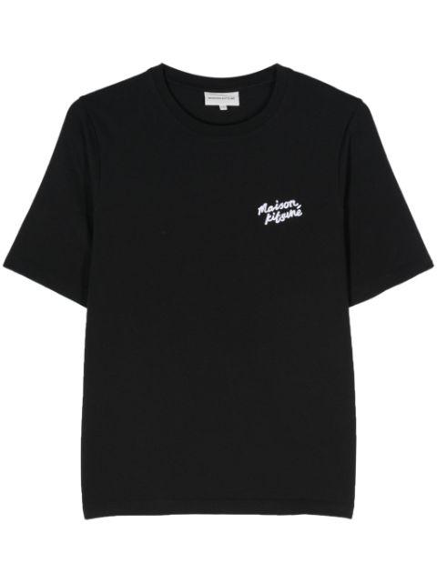 logo-embroidered cotton T-shirt by MAISON KITSUNE
