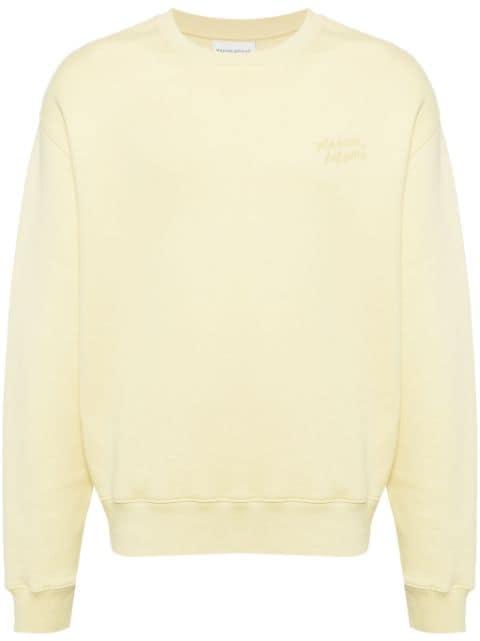 logo-embroidered cotton sweatshirt by MAISON KITSUNE