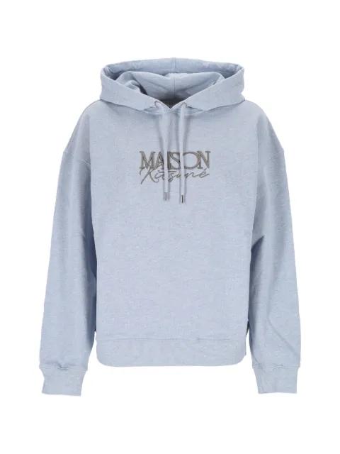logo-embroidered hoodie by MAISON KITSUNE