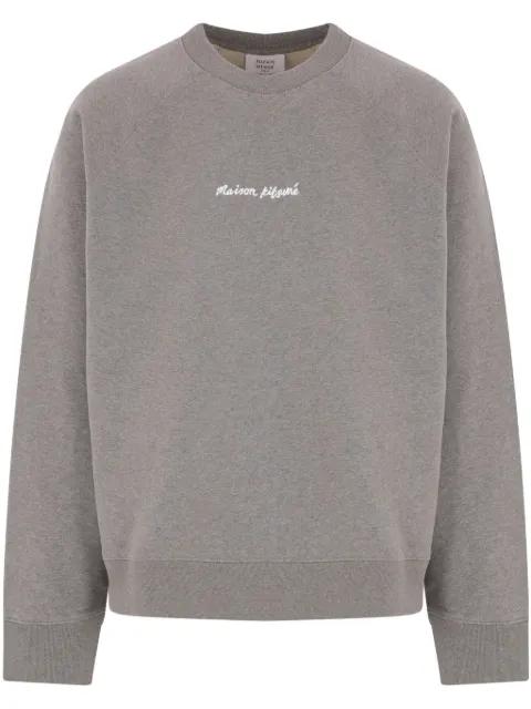 logo-embroidered sweatshirt by MAISON KITSUNE