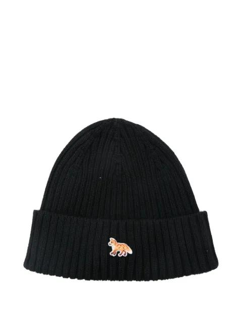 logo-patch beanie by MAISON KITSUNE