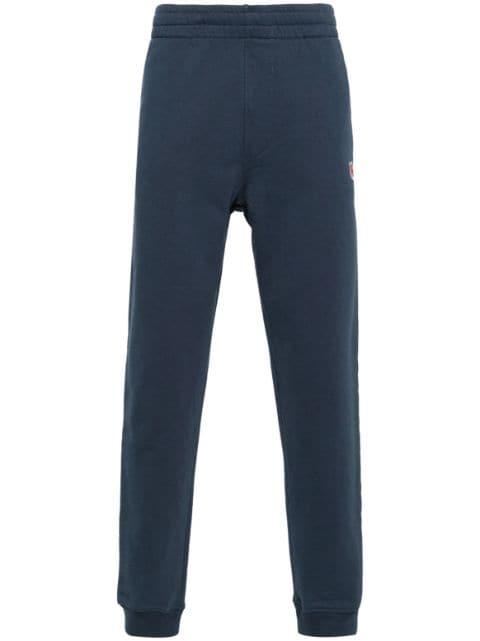 logo-patch cotton track trousers by MAISON KITSUNE