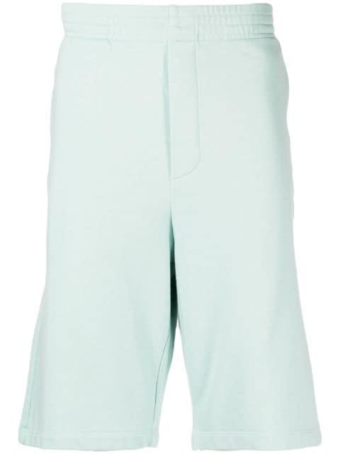 logo-patch track shorts by MAISON KITSUNE