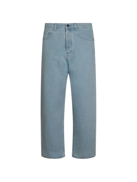 logo-patch wide-leg jeans by MAISON KITSUNE