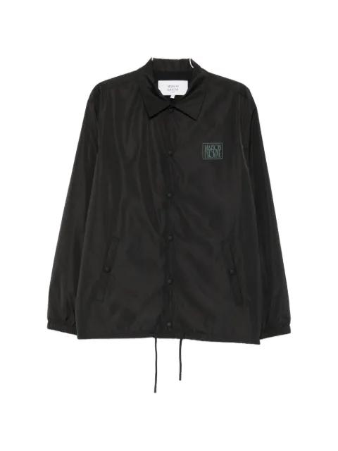 logo-print buttoned jacket by MAISON KITSUNE