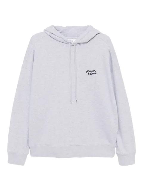 logo-print hoodie by MAISON KITSUNE