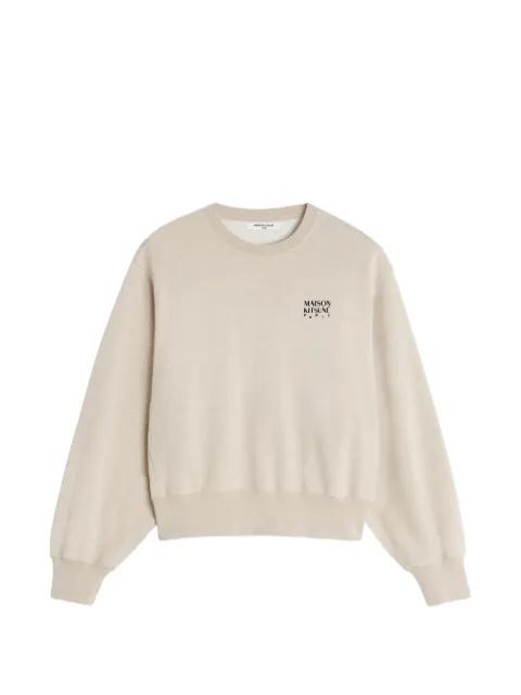 logo-print sweatshirt by MAISON KITSUNE
