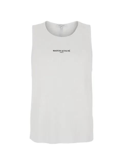 logo print vest by MAISON KITSUNE